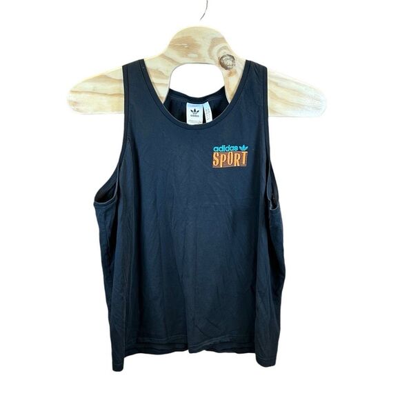 Adidas 2XL Black Orange Tank Top - Picture 1 of 6